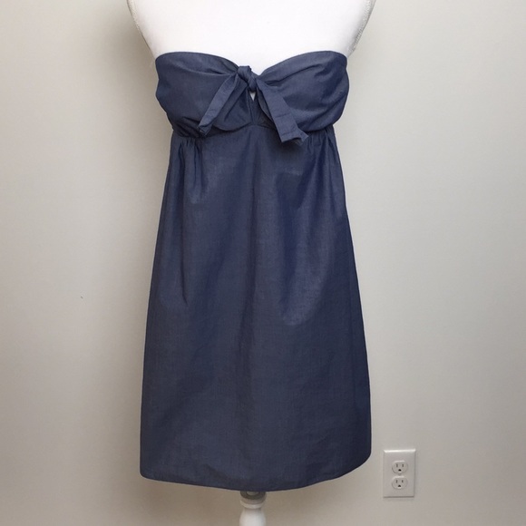 J. Crew Chambray Cara Dress - Picture 2 of 6